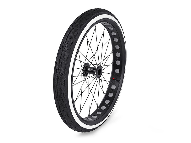 Fat-Bike Rad, Decke 24 x 2.125 54-507 Weißwand