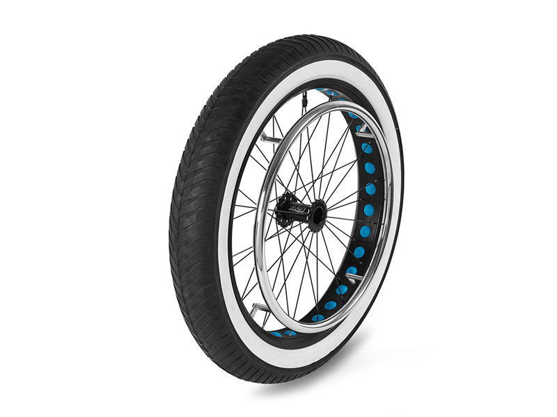 Fat-Bike Rad, Decke 24 x 3.0 54-507 Weißwand